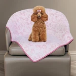 Stuffed Premium Soft Dog Blanket, With Flannel Grey Cute 32X40 Inches, Pink. Fixed Price $20.46.