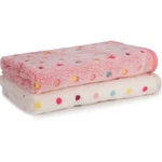 2 Pack Dog Blankets Puppy Cat Soft Coral Velvet Warm Sleep Mat Fluffy. Fixed Price $8.23.