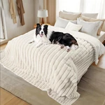 Waterproof For Bed, Luxury Plush Washable Large Dogs Blankets Fu. Fixed Price $75.49.