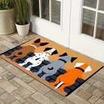2D Outdoor Welcome Colorful Cute Dog Doormat For Entryway Kitchen Room Decor. Fixed Price $20.23.