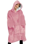 Lzzidou Oversized Blanket Hoodie For Women, Two Layers Cozy Adult, Dusty Pink. Fixed Price $37.51.