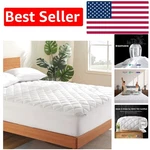 King Cooling Mattress Pad Breathable Quilted Protector -round Comfort. Fixed Price $39.59.