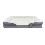 Vibrant Life Orthopedic Bolster Bed For Dogs, Machine Washable Cover, Blue. Fixed Price $65.00.