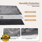 Zakapaws Grey Waterproof Dog Blanket Large Sherpa Fleece 50"X60". Fixed Price $66.99.