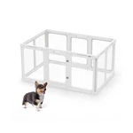 Jalove Acrylic Dog Playpen Indoor, 24 Plastic Pet With Cl. Fixed Price $206.23.