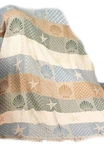 Manual Cotton Throw Blankets Seashells By The Seashore 2 Layer 46. Fixed Price $46.10.