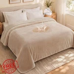 Loobani Waterproof Blanket Khaki Queen Sherpa Fleece Pet Furniture 80"X80". Fixed Price $73.99.