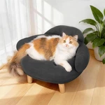 Cat Sofa Furniture-style Pet Bed With Removable Cotton Velvet Cover, Solid Pi.... Fixed Price $64.79.