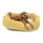 Majestic Pet Towers Sherpa Calming Dog Bed Washable Cozy Fluffy Donut. Fixed Price $149.99.