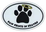 Oval Car Magnet - Paw Prints Heaven Dog/pet Memorial Bumper Sticker Decal. Fixed Price $8.49.
