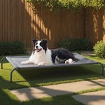 Elevated Dog Bed Cooling Raised Pet Cot Hammock For Indoor Outdoor Camping Use. Fixed Price $93.48.