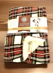 Sherpa Pet Reversible Throw American Kennel Club Christmas Plaid 30 In. X 40. Fixed Price $19.99.