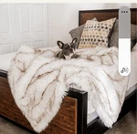 Pupprotector TAD1325 Waterproof Throw Blanket - White With Brown Accents. Fixed Price $55.00.