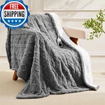 Edenlune Heated Throw Blanket 50"X60" With 9 Heating Levels & 1-10 Hours Auto Of. Fixed Price $59.99.