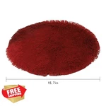 Kelendle 16 Inch Plush Dog Bed Mat Round Claret. Fixed Price $17.99.