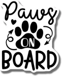 Car Magnet - Cute Pet Paw Print Decal Funny Dog Accessory Vehi. Fixed Price $16.99.