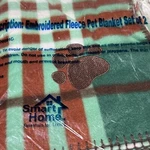 Pet Blanket Embroidered Paw Print Fleece Smart Home Essentials For Living SET/2. Fixed Price $10.00.