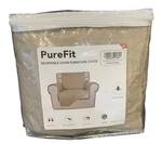 Purefit Beige Quilted Reversible Chair Cover For Pets & More Washable Anti-slip. Fixed Price $19.99.