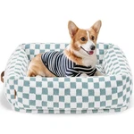 Nxwjoy Cute Bed For Small Dogs - Washable Medium, Grid Blue. Fixed Price $28.88.