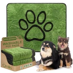 Qeils Reusable Dog Pee Pads, Super Absorbent 36"X41"(PACK Of 2), Green. Fixed Price $47.23.