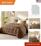 All-season King Blanket With Satin Trim Machine Washable & Elegant Design. Fixed Price $77.42.