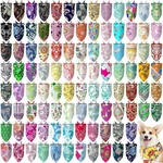 Huhumy 100 Pcs Paisley Dog Bandanas Bulk Bibs Colorful Triangle Scarf Pet.... Fixed Price $55.64.