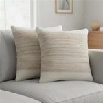 Homeroots 588369 20 In. Sand Striped Throw Pillows - Set Of. Fixed Price $70.22.