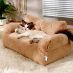 Pet Couch Washable Cat Beds Fluffy Sofa For Medium Small Dogs Non-slip. Fixed Price $28.02.