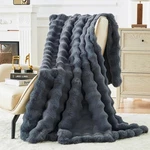 Bigacogo Faux Fur Throw Blanket For Couch, Fuzzy Soft Plush Thick Warm Bubble.... Fixed Price $64.61.