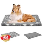 Empsign Grey Xxl Dog Bed Mat Reversible Cool Warm 48X30IN Star. Fixed Price $56.99.