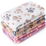 Premium Soft Fluffy Fleece Pet Blanket For Dogs Cats Super Cozy Paw Print Throw. Fixed Price $9.58.