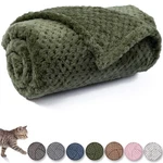 Dog Or Cat Pet Blanket, Warm Soft L/40" X 48", Dark Green. Fixed Price $27.00.