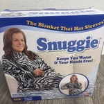 Snuggie Zebra Blanket With Sleeves As Seen On Tv Adult Warm Fleece #Y4. Fixed Price $25.00.