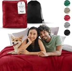 Red Waterproof Blanket For Couples - Soft, Absorbent, And Leakproof 80X60. Fixed Price $59.99.