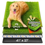 Hompet Dog Grass Pad With Tray Large, 41"X27", Reusable Green. Fixed Price $105.00.