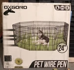 Oxgord Wire Pet Play Pen - Black 24 High Folding Local Pickup. Fixed Price $25.99.