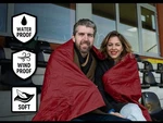 New Dagmi Outdoors Sherpa Waterproof Blanket. Blue. Fixed Price $43.00.