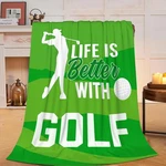 Golf Blanket 50X40 Inch Soft Cozy Throw Sport Decor Plush Fleece Gift For Men. Fixed Price $34.05.