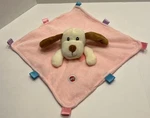 Spot Soothers Plush Tan/brown Puppy Lovey Pink Security Blanket For Dogs. Fixed Price $9.95.