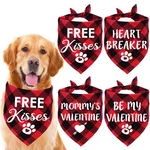 Stmk 4 Pack Day Dog Bandanas, Large, Red. Fixed Price $20.78.