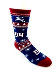 New York Giants Ugly Christmas Holiday Sweater Crew Socks. Fixed Price $5.24.