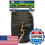 Four Paws 30-FOOT Heavy-duty Cotton Web Dog Leash For Walking & Running, Black,. Fixed Price $35.77.