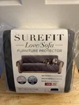Sure Fit Gray Quilted Sofa Protector Cover Waterproof Nonslip Pet-friendly. Fixed Price $40.41.