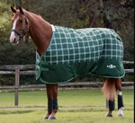 Saxon Defiant 1200D Standard Neck Turnout Horse Blanket 200G, 81",GREEN Plaidnew. Fixed Price $51.99.