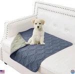 Reversible Waterproof Dog Blanket 30X30" Small Pet Couch Cover Blue & Green. Fixed Price $41.16.