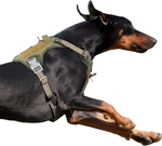 Bumbin Tactical Harness For Large Dogs, No Pull, Reflective, Green,. Fixed Price $14.95.