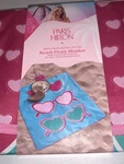 Paris Hilton Beach Picnic Blanket 60 Inches By 70 Cute Sunglasses Design. Fixed Price $15.95.