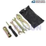 Motorcycle Spark Plug Spanner Wrench Socket Tool Kit + Storage Pocket Universal. Fixed Price $21.65.