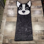 Black And White Puppy Dog Fleecw Snuggie/snuggle Blanket Sleeping Sack. Fixed Price $9.99.