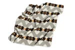 Luxe Classic Faux Fur Throw Aztec Grey Print 50"X60". Fixed Price $77.00.